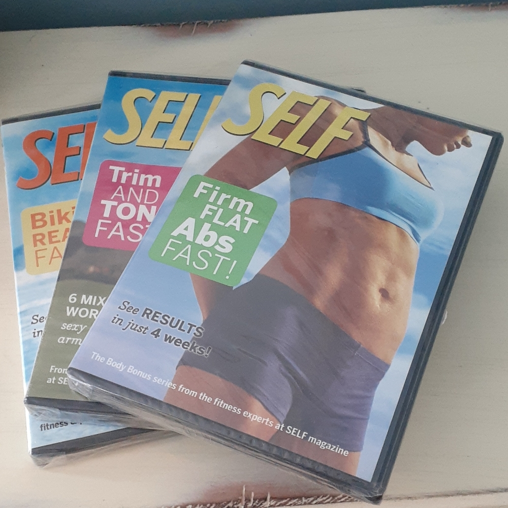 % Trio of SELF workout exercise DVDs